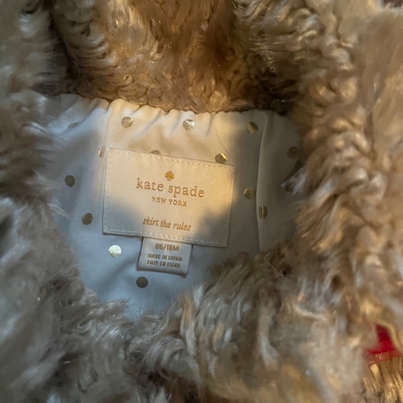 Kate spade faux fur coat - Picture 2 of 2
